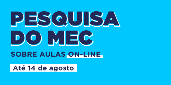 MEC elabora pesquisa sobre experiência de alunos e professores com aulas on-line