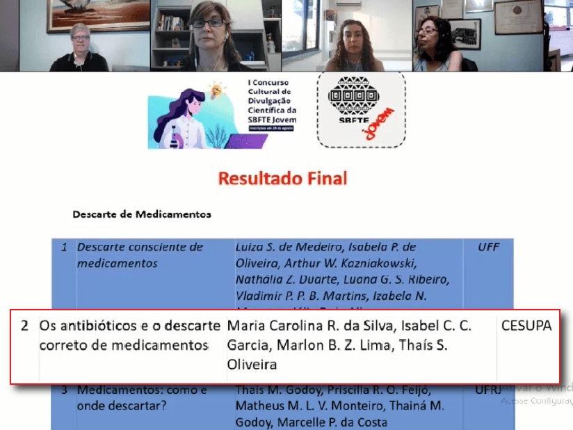 Vídeo produzido por aluna de Farmácia conquista 2º lugar no concurso cultural promovido pela Sociedade Brasileira de Farmacologia e Terapêutica Experimental