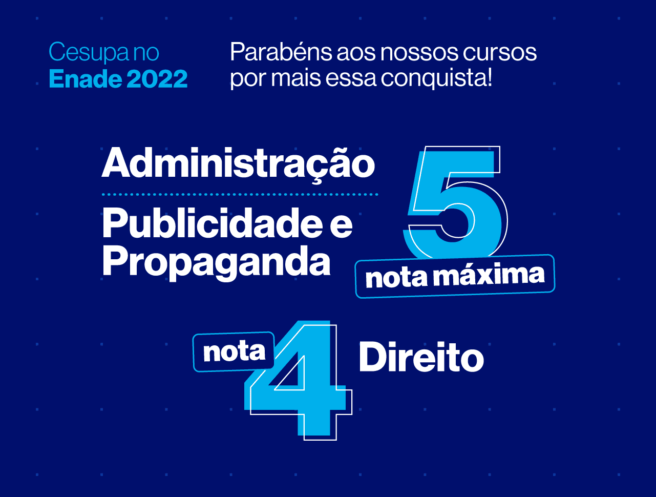 Cursos de Administração, Direito e Publicidade e Propaganda conquistam posições de destaque entre as melhores instituições do país