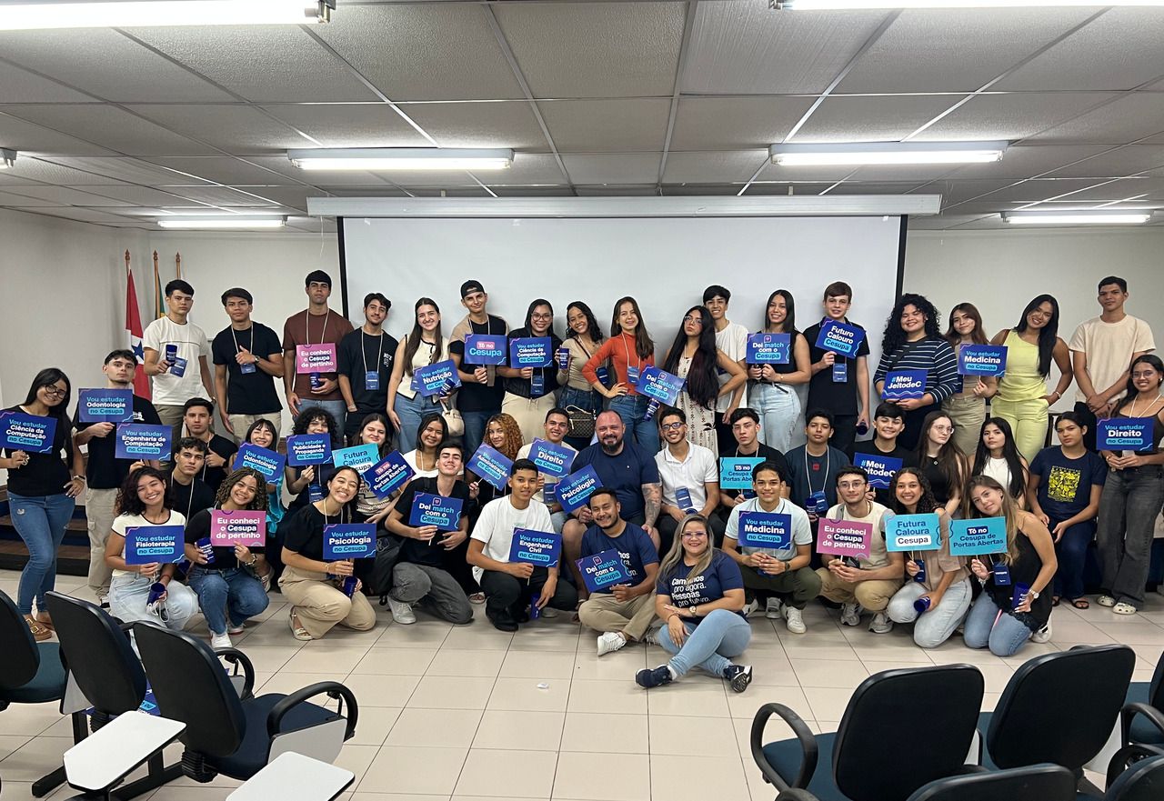 Cesupa de Portas Abertas: alunos do Curso de Redação Rodrigo Costa vivenciam rotina universitária