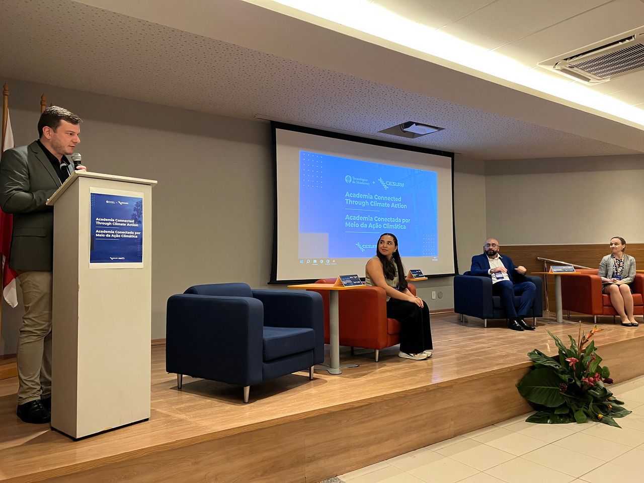 Cesupa fortalece redes internacionais em evento sobre ação climática e o papel das instituições de ensino