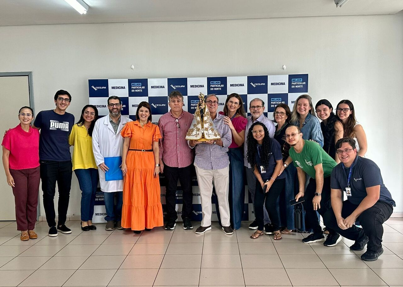 Cesupa recebe imagem de Nossa Senhora da Guarda de Nazaré e renova parceria para atendimento integral
